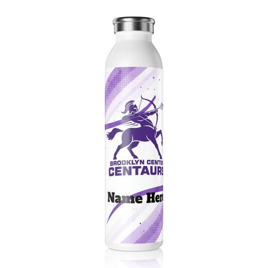 Brooklyn Center Centaurs Slim Water Bottle —  Stainless Insulated Bottle