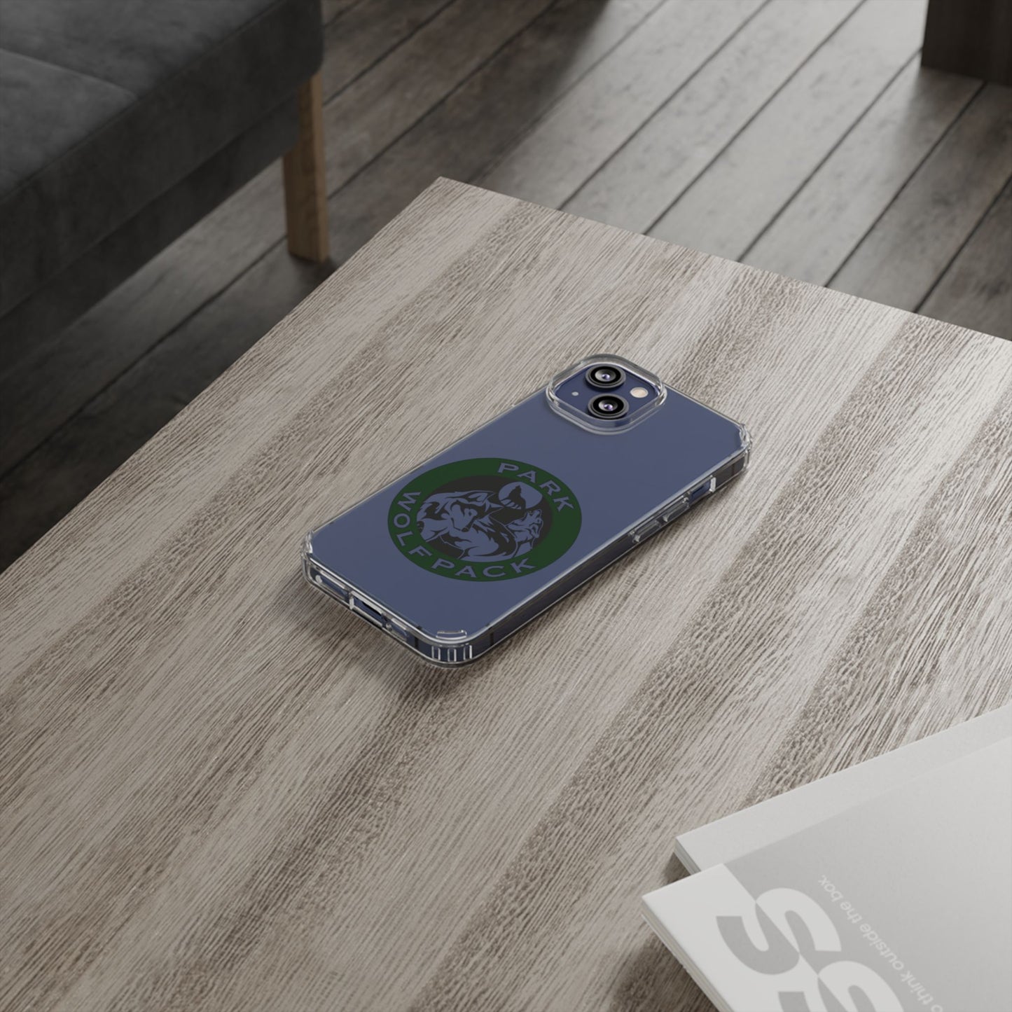Custom Clear Phone Case - Park Wolfpack Design