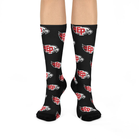 Eden Prairie Eagles Trendy Cushioned Crew Socks