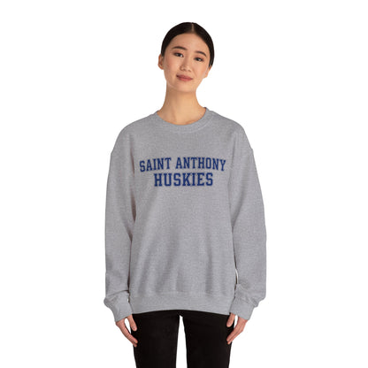 Saint Anthony Huskies Unisex Heavy Blend™ Crewneck Sweatshirt - Cozy Graphic Fashion