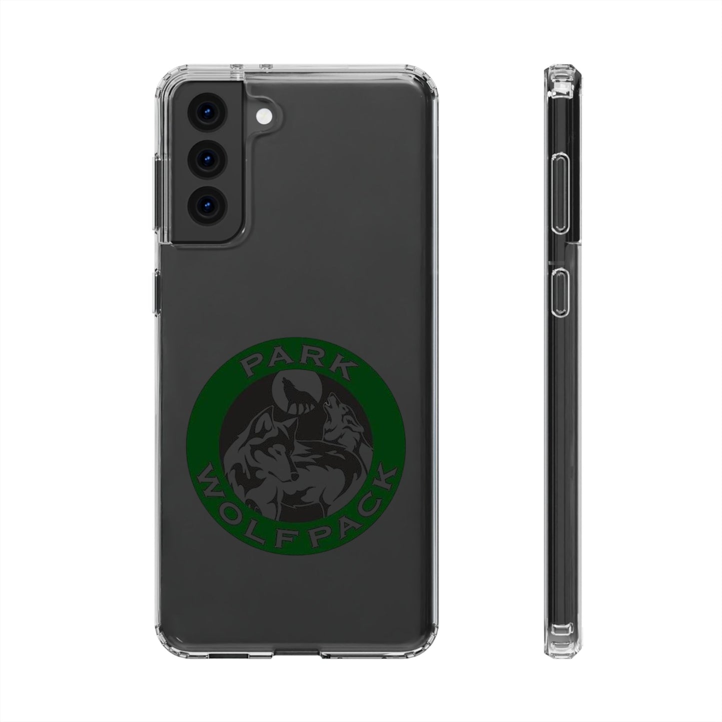Custom Clear Phone Case - Park Wolfpack Design