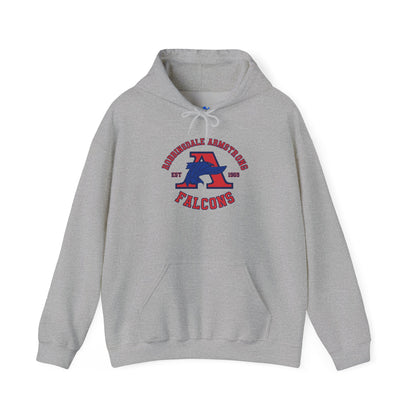 Falcons Athletic Crew Hoodie — Roundhill Armstrong Varsity Logo