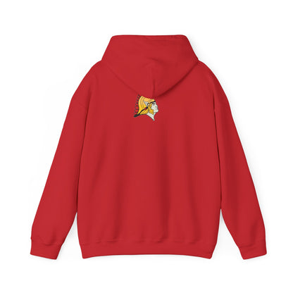 Orono Spartans Red Hoodie — School Spirit Pullover with Spartan Logo