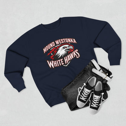 Mound Westonka White Hawks Unisex Crewneck Sweatshirt  - Cozy Everyday Wear