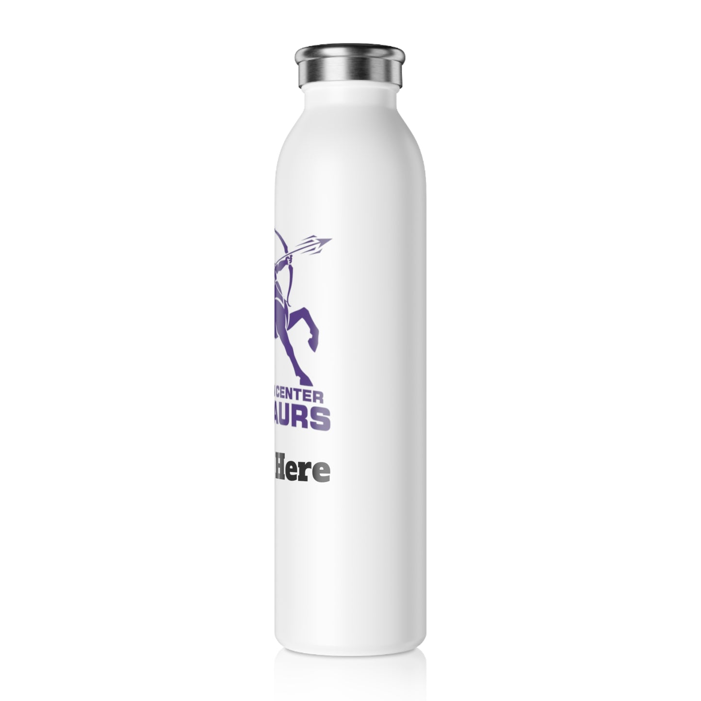 Brooklyn Center Centaurs Slim Water Bottle —  Stainless Insulated Bottle
