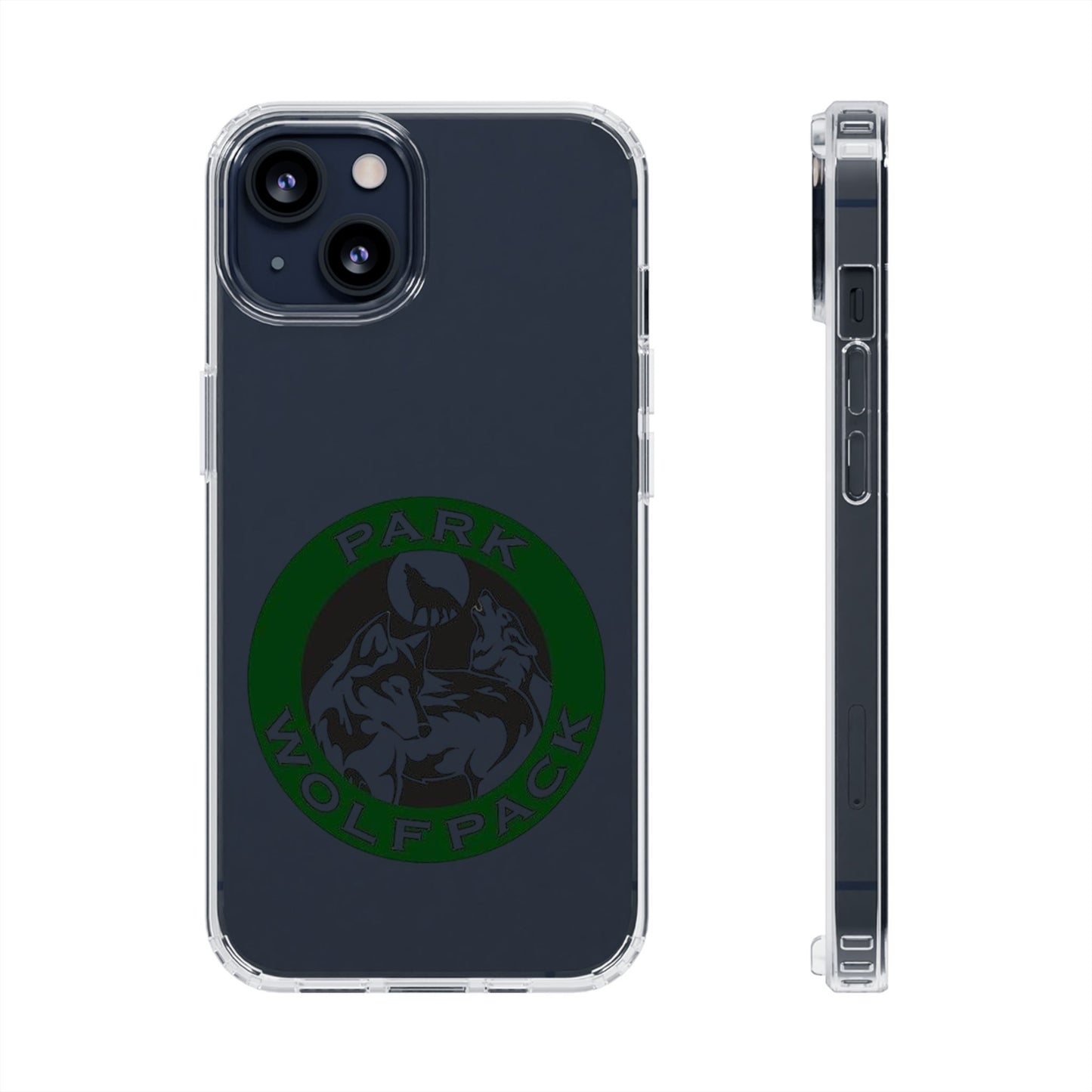 Custom Clear Phone Case - Park Wolfpack Design