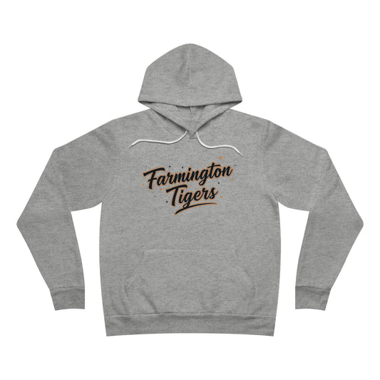 Farmington Tigers Retro Script Hoodie — School Spirit Pullover