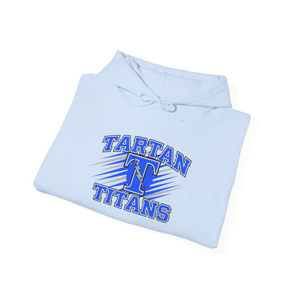 Unisex Heavy Blend Hooded Sweatshirt Tartan Titans - Perfect for Casual Comfort & School Spirit