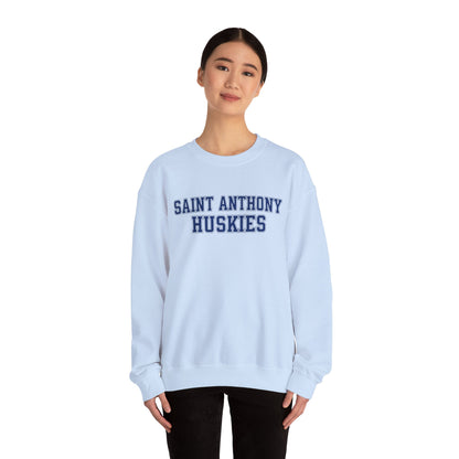Saint Anthony Huskies Unisex Heavy Blend™ Crewneck Sweatshirt - Cozy Graphic Fashion