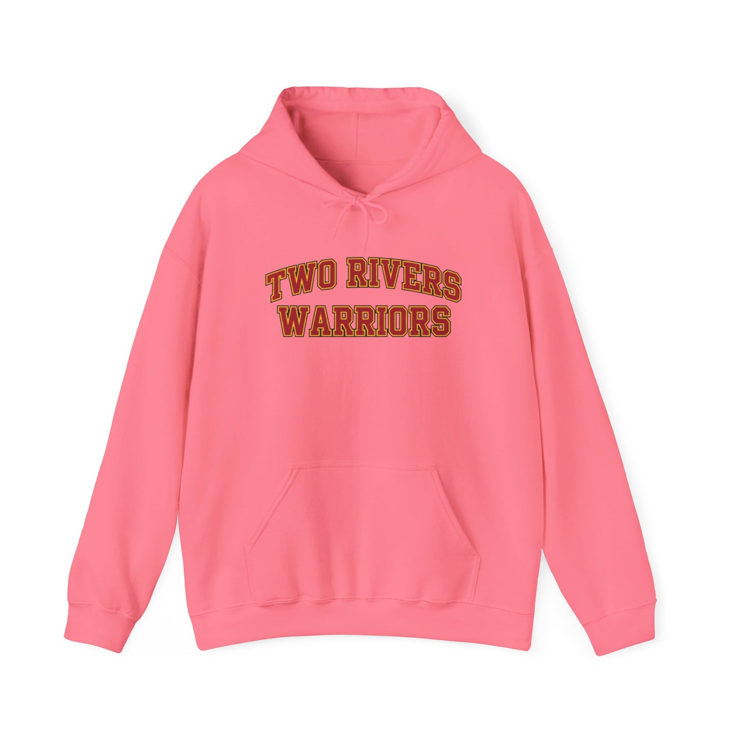 Two Rivers Warriors Unisex Heavy Blend™ Text Logo Hoodie - Cozy, Casual Sweatshirt for Outdoor Lovers