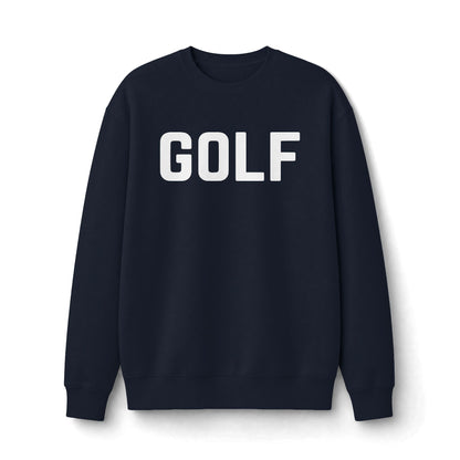 GOLF Crewneck Sweatshirt — Minimal Golf Logo Pullover