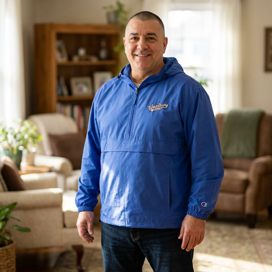 Woodbury Fastpitch Champion Packable Anorak Jacket — Lightweight Hooded Windbreaker