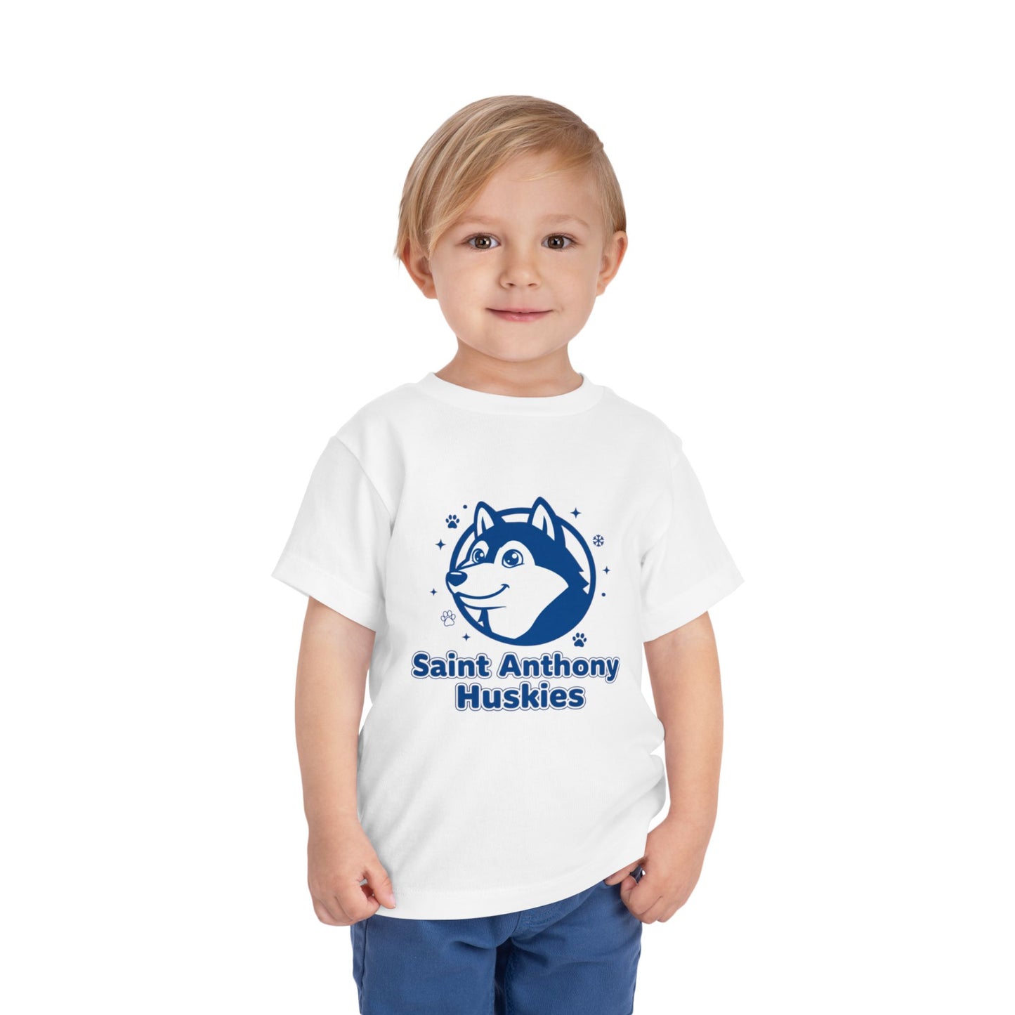 Saint Anthony Huskies Toddler Tee - Short Sleeve Shirt for Kids