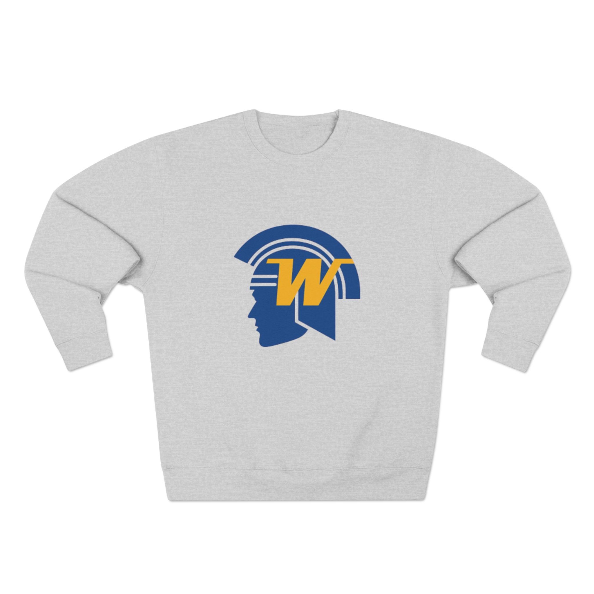 Unisex Crewneck Sweatshirt with Wayzata Trojans Design - Perfect for Sports Fans & Casual Wear