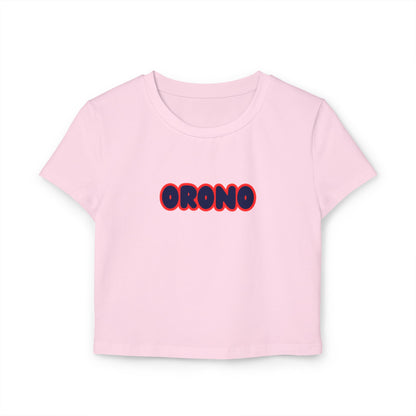 Orono Spartans Women’s Baby Tee - Retro Graphic Top for Casual Vibes