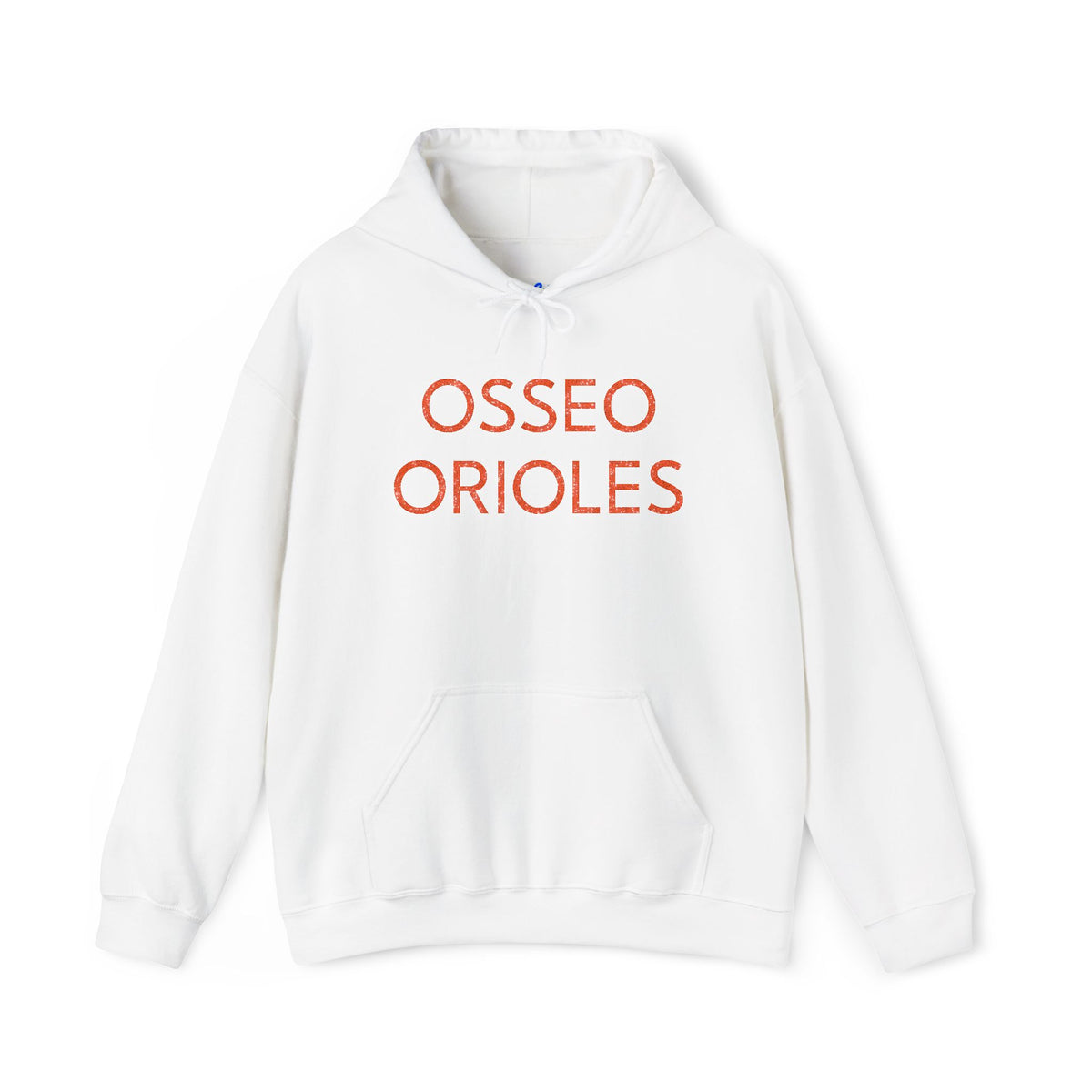 Osseo Orioles Black Sweatshirt with Glittery "O" Hoodie— Sparkling Minimalist Circle Sweatshirt