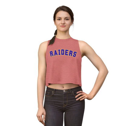 Hastings Raiders Crop Top — Women’s Athletic Tank with 'RAIDERS' Arch Logo