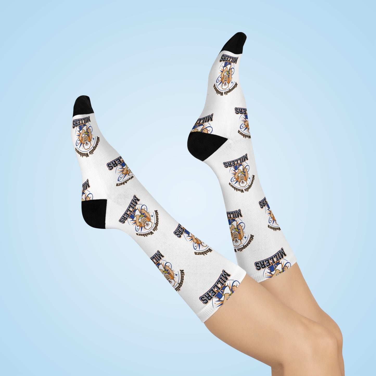 Minneapolis Washburn Millers Cushioned Crew Socks