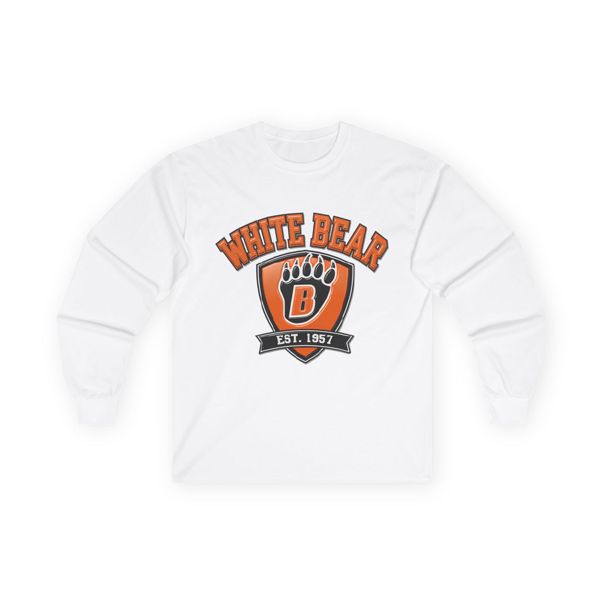White Bear Bears Crest Long Sleeve Tee - EST 1957
