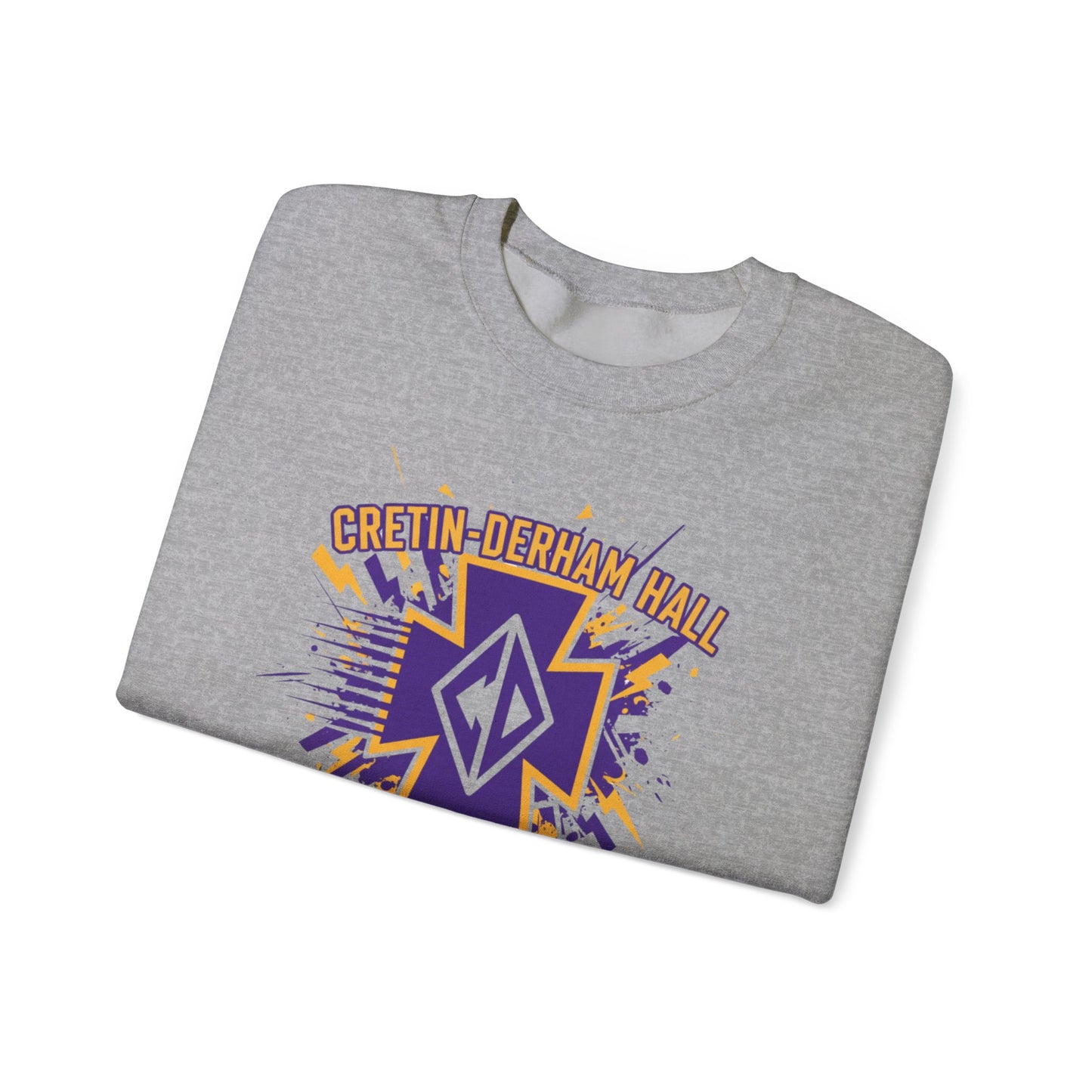 Raiders Crest Sweatshirt — Cretin-Derham Hall Purple & Gold Crewneck