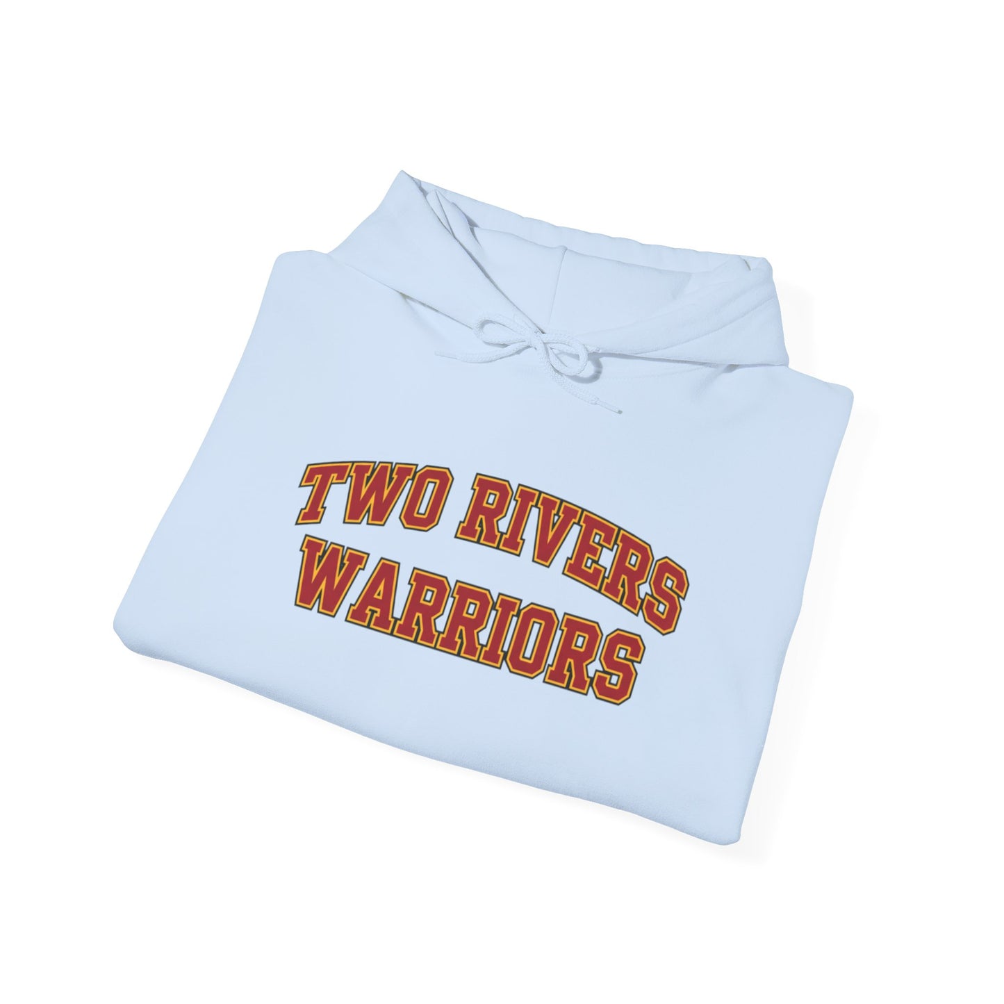 Two Rivers Warriors Unisex Heavy Blend™ Text Logo Hoodie - Cozy, Casual Sweatshirt for Outdoor Lovers