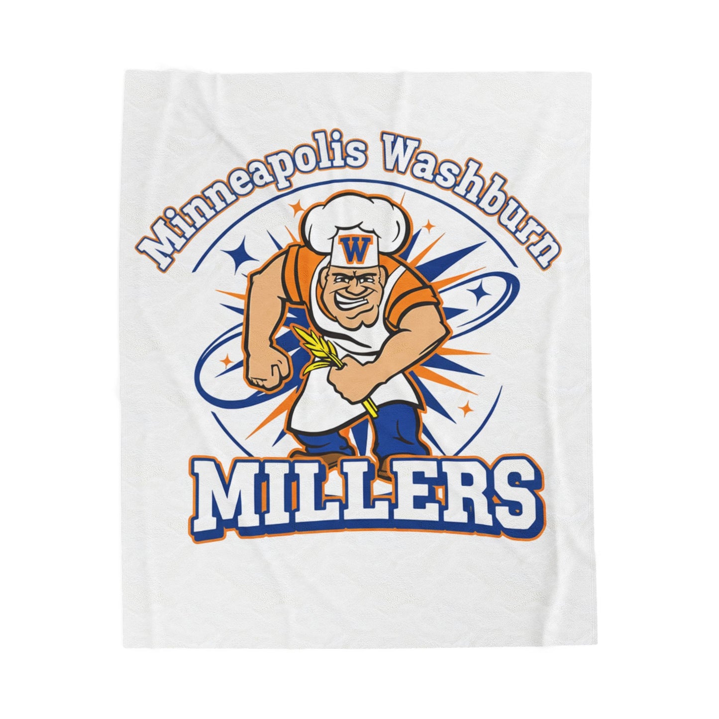Minneapolis Washburn Millers Velveteen Plush Blanket