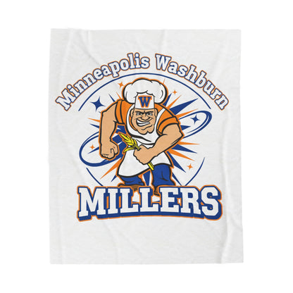 Minneapolis Washburn Millers Velveteen Plush Blanket