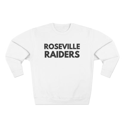 Roseville Raiders Unisex Crewneck Sweatshirt with Minimalist Design