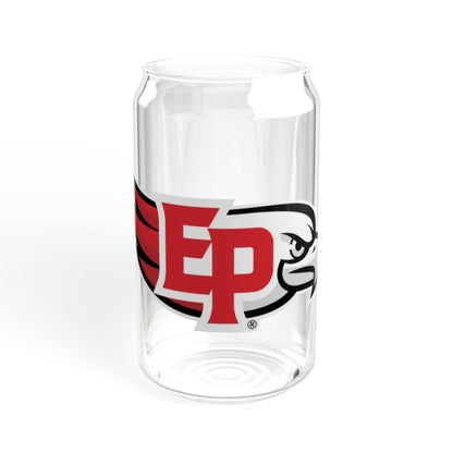 Eden Prairie Eagles Stylish 16oz Sipper Glass, Eco-Friendly Drinkware