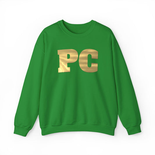 Park Center Pirates "PC" Gold Foil Crewneck Sweatshirt