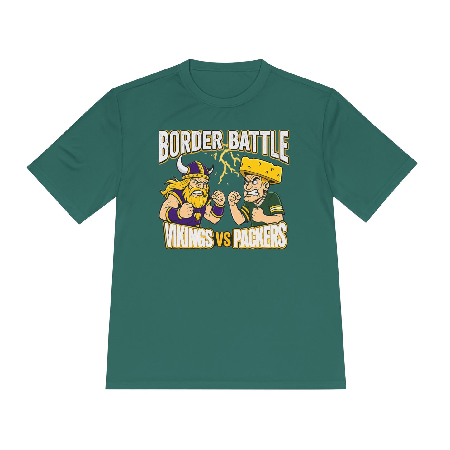 Border Battle Vikings vs Packers Tee — "The Best Seat in the Game Is at the Bar" Sports Rivalry Shirt