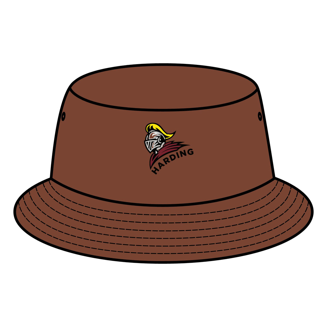 Harding Emblem Bucket Hat - Stylish Sun Protection for Casual Outings