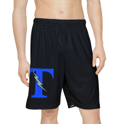 Tartan Titans Black Men's Sports Shorts