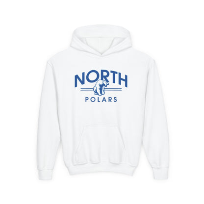 Minneapolis North Polars Youth Hoodie - Cozy Heavy Blend Sweatshirt for Kids