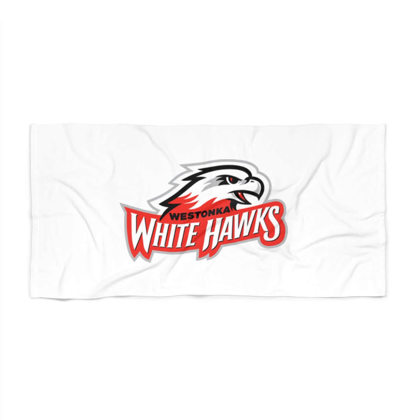 Mound Westonka White Hawks Beach Towel - Fun and Stylish Summer Essential for Beach Lovers