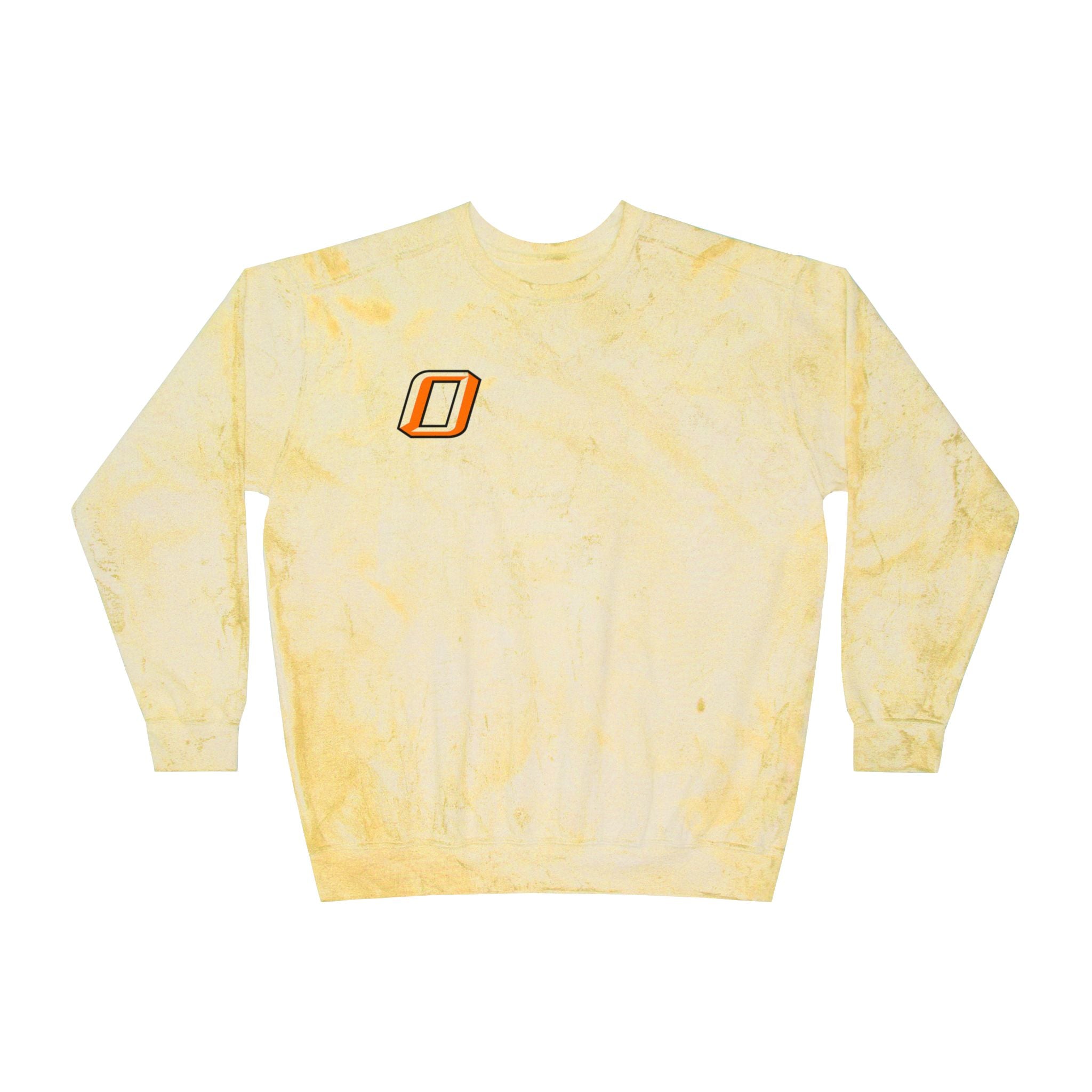 Osseo Orioles Color Blast Crewneck Sweatshirt for a Vibrant Vibe, Unisex Tie-Dye Fashion