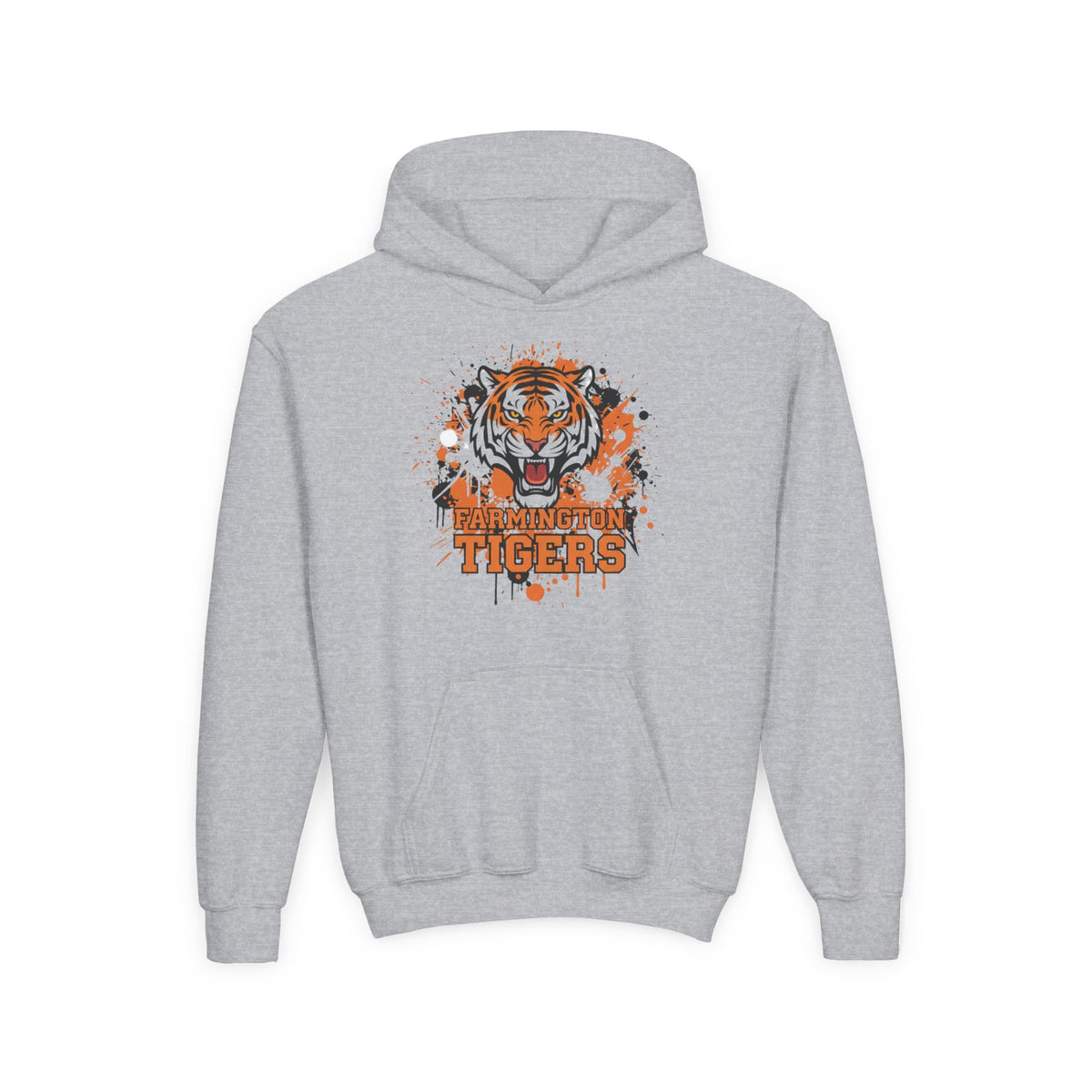 Farmington Tigers Hoodie - Cozy Heavy Blend Sweatshirt for Kids