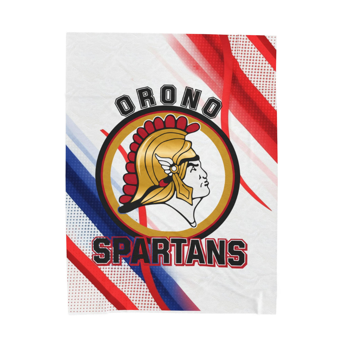 Orono Spartans Cozy Velveteen Plush Blanket - Perfect for Relaxation and Home Decor