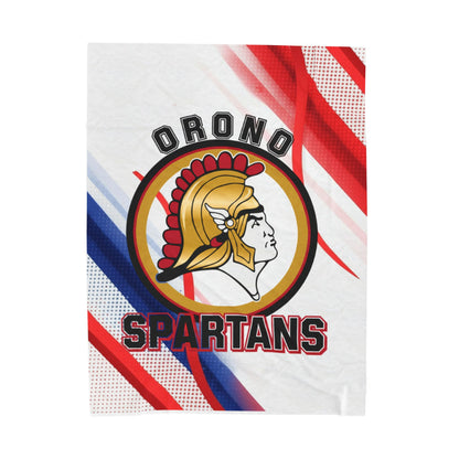 Orono Spartans Cozy Velveteen Plush Blanket - Perfect for Relaxation and Home Decor