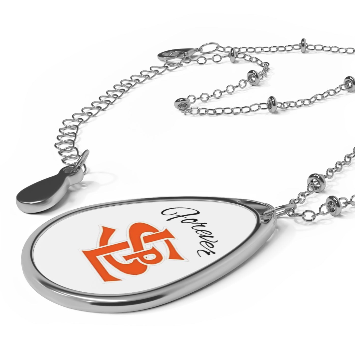 Saint Louis Park Orioles "Forever" Oval Pendant Necklace