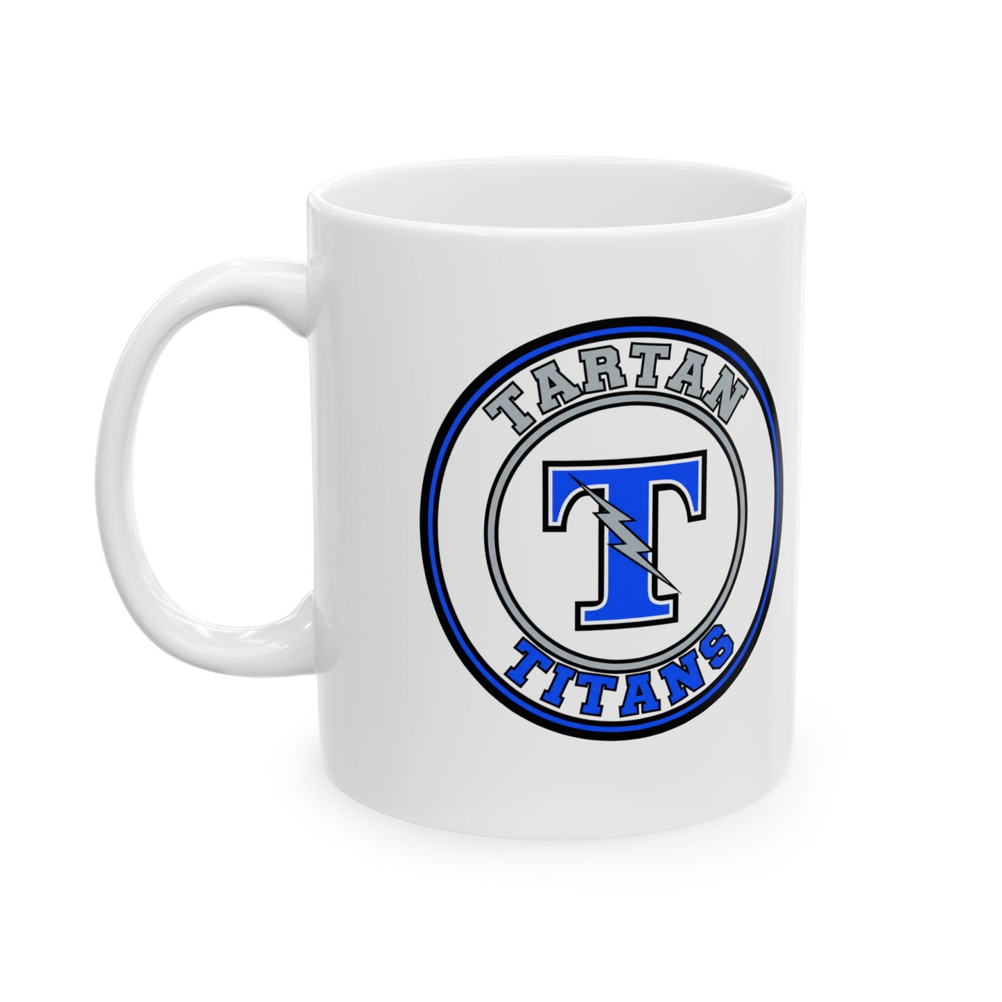 Tartan Titans Letter Ceramic Mug - 11oz & 15oz