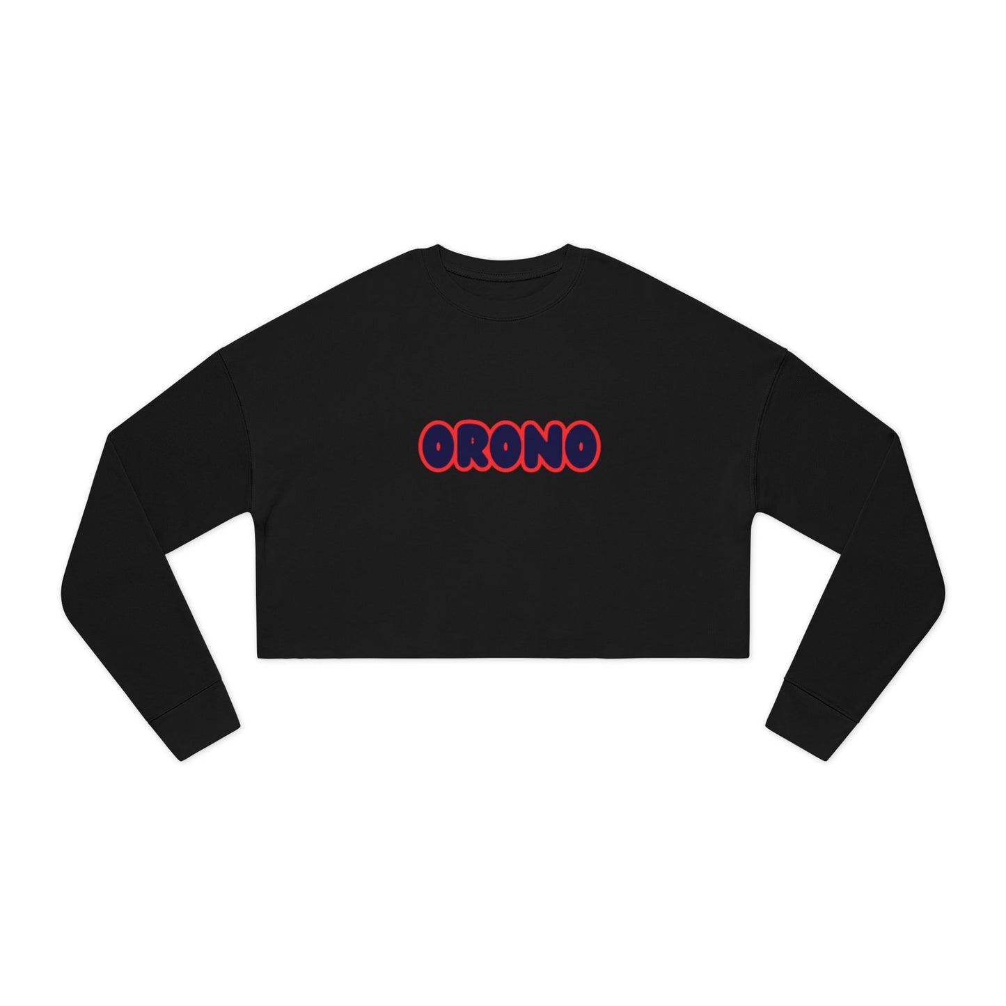 Orono Spartans Trendy Women's Cropped Sweatshirt with Unique Graphic Design