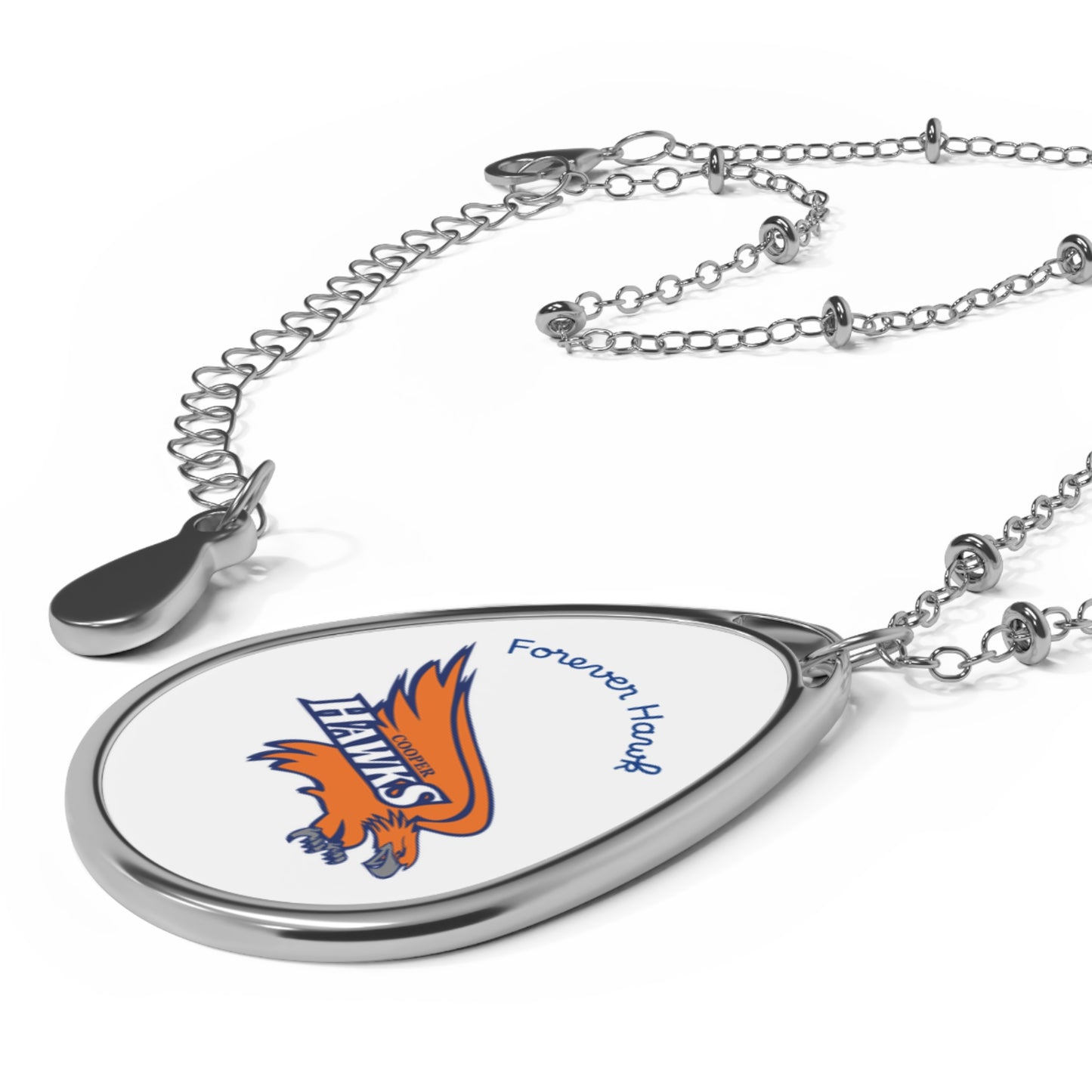 Robbinsdale Cooper "Forever Hawk" Oval Pendant Necklace
