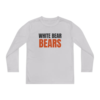 White Bear Bears Youth Long Sleeve Tee — School Sports Team Shirt