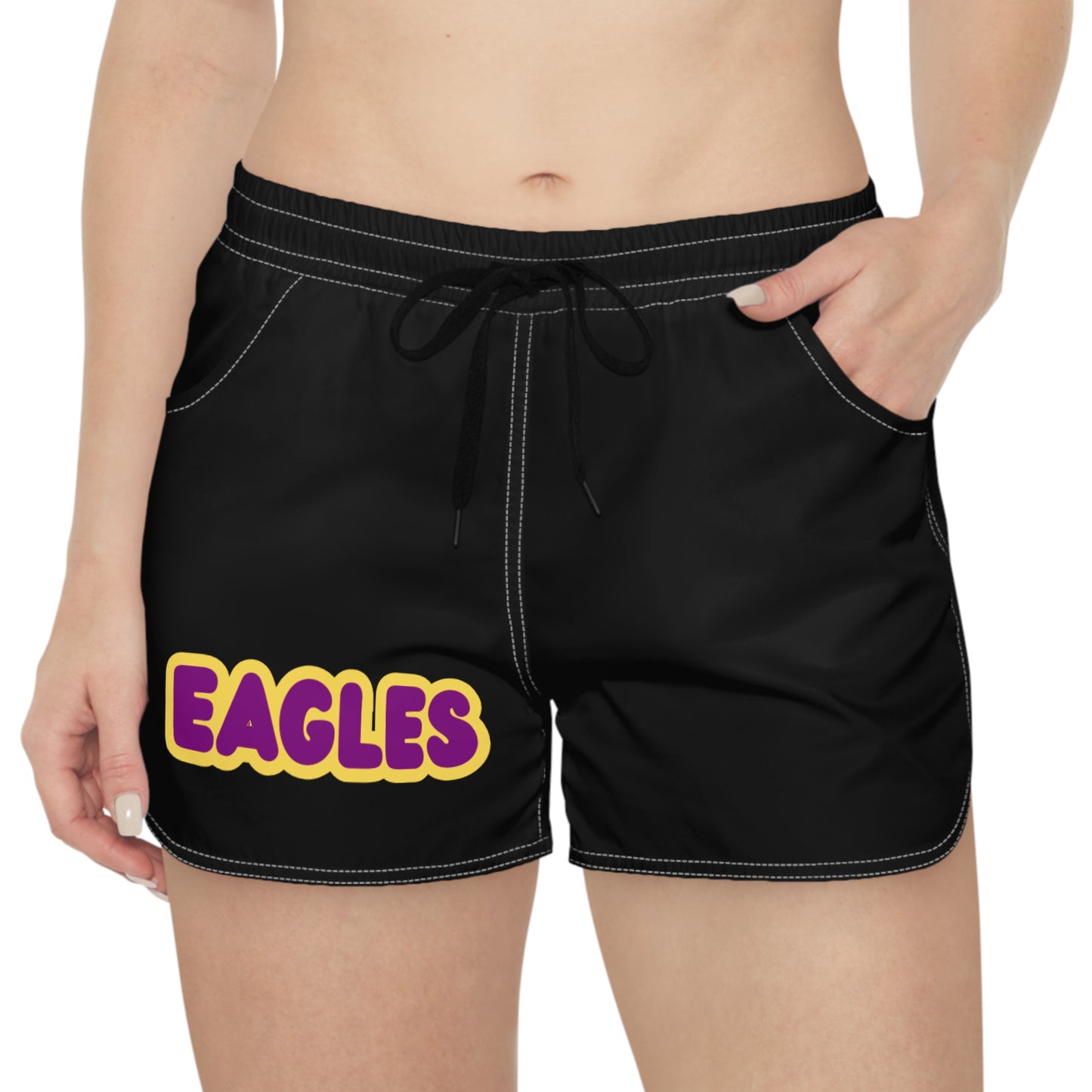 Saint Paul Washington Eagles Women's Black Casual Shorts