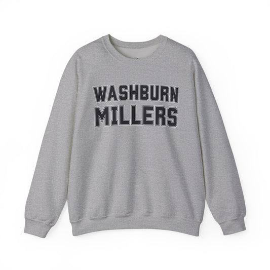 Washburn Millers Crewneck Sweatshirt — Vintage Collegiate School Spirit