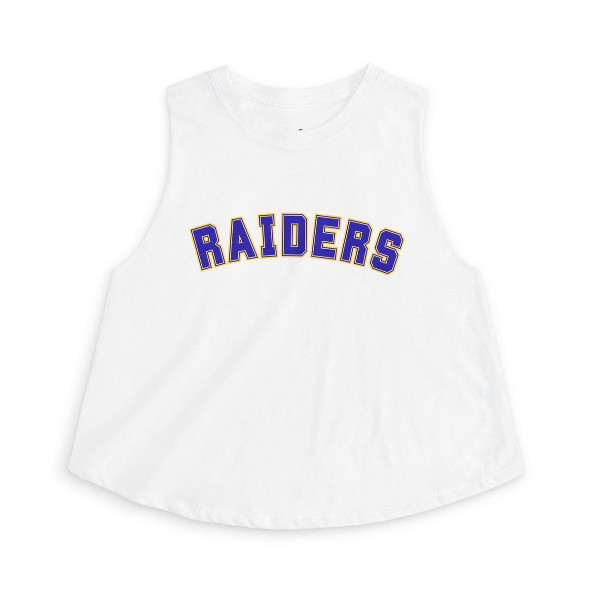 Hastings Raiders Crop Top — Women’s Athletic Tank with 'RAIDERS' Arch Logo