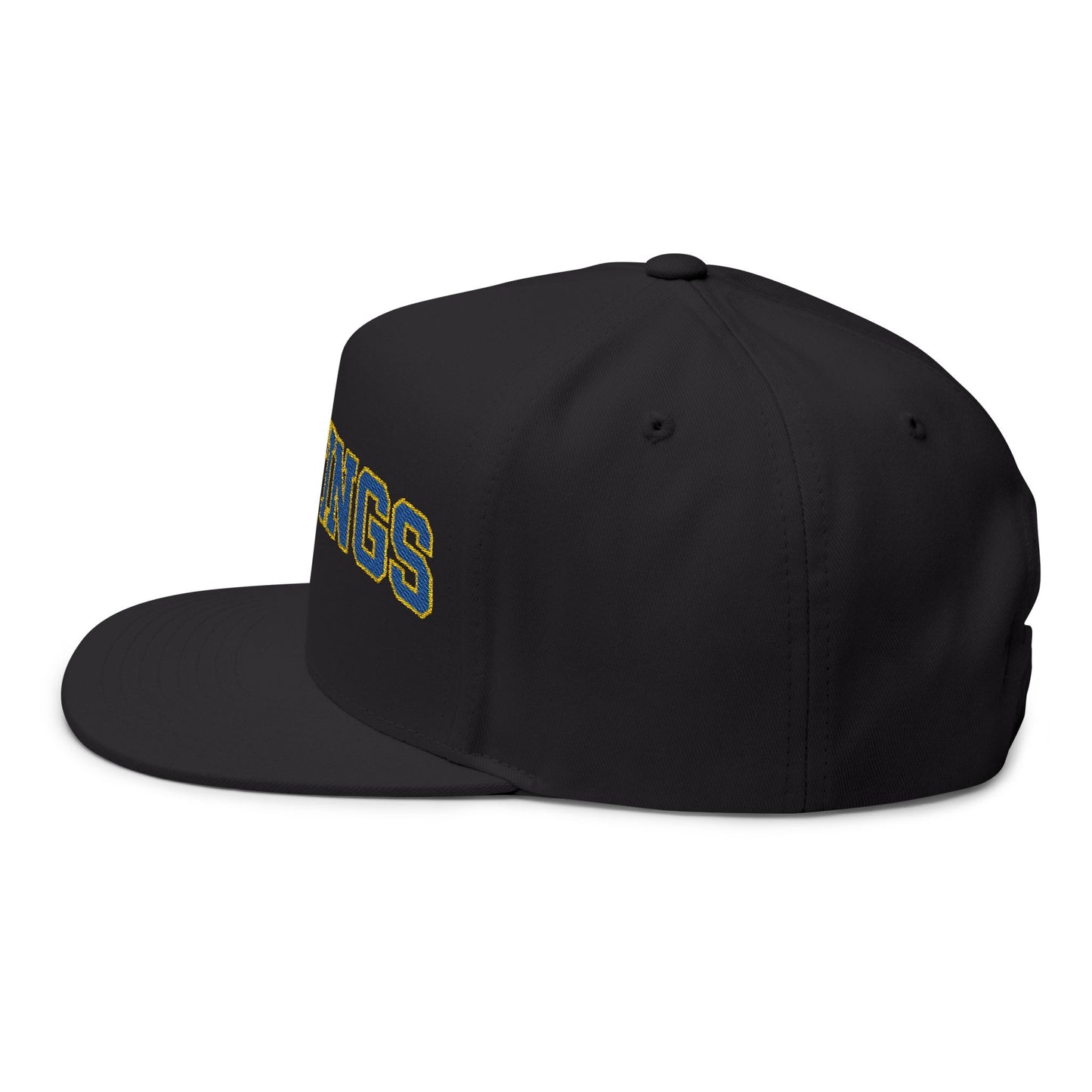 Hastings Raiders Embroidered Blue Text Flat Bill Cap — School Spirit Snapback