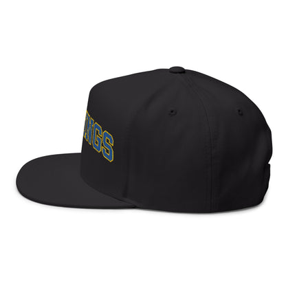 Hastings Raiders Embroidered Blue Text Flat Bill Cap — School Spirit Snapback