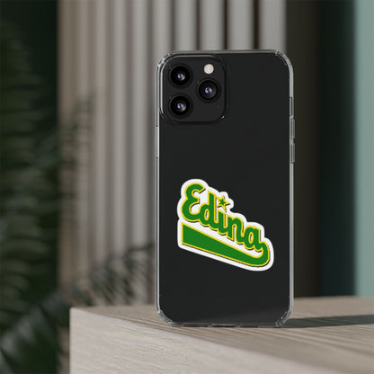 Custom Clear Phone Case with Edina Design - Stylish Protection for Your Smartphone